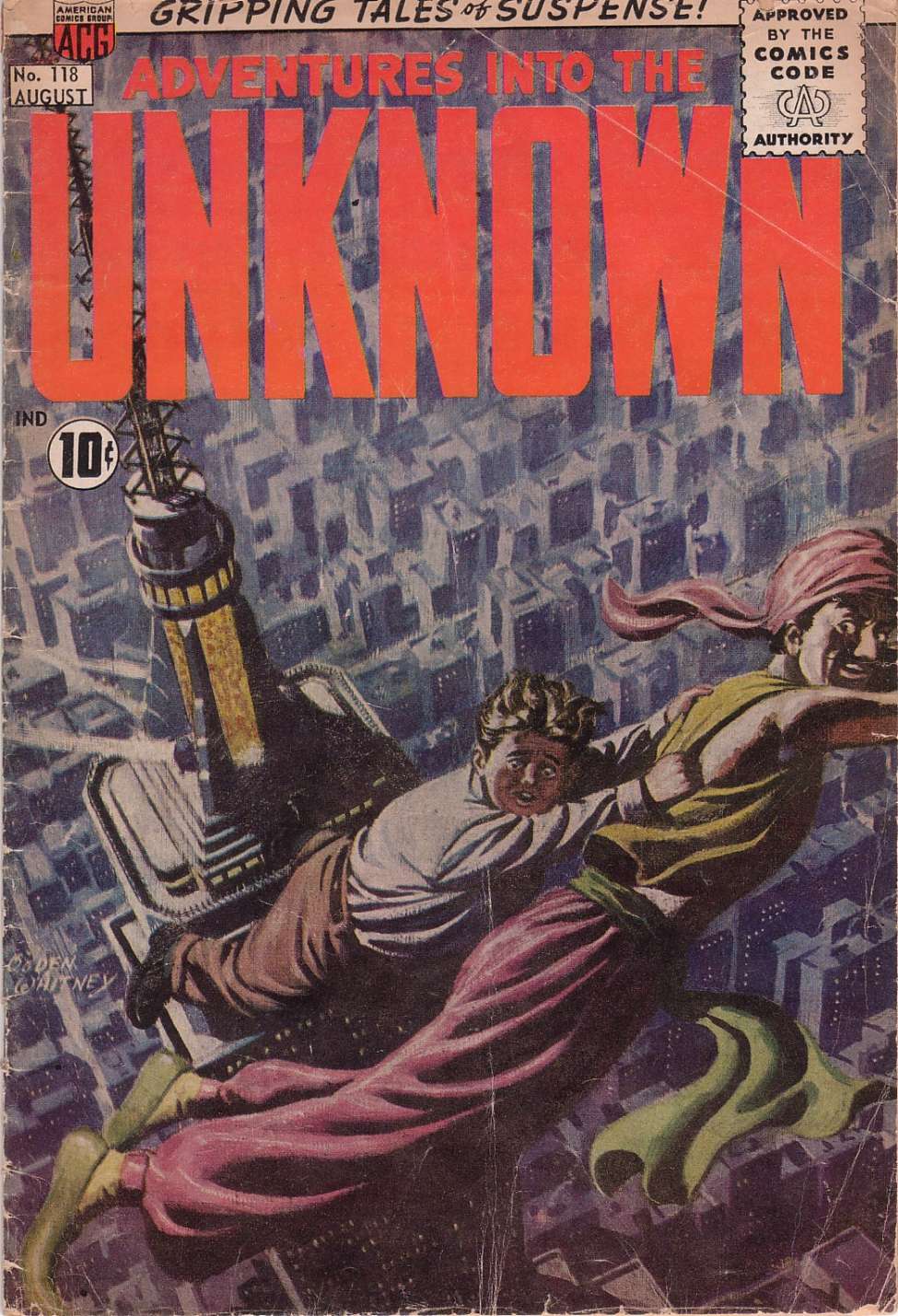 Comic Book Cover For Adventures into the Unknown 118