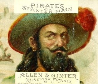 Book Cover For Pirates of the Spanish Main Trading Cards