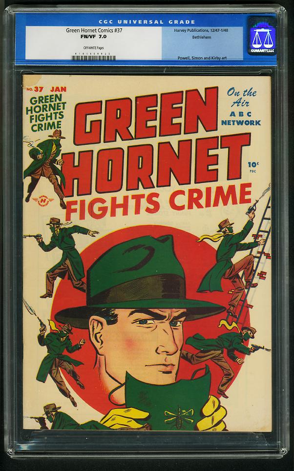 Comic Book Cover For Green Hornet Comics 37