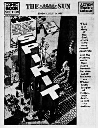 Large Thumbnail For The Spirit (1941-07-20) - Baltimore Sun (b/w)