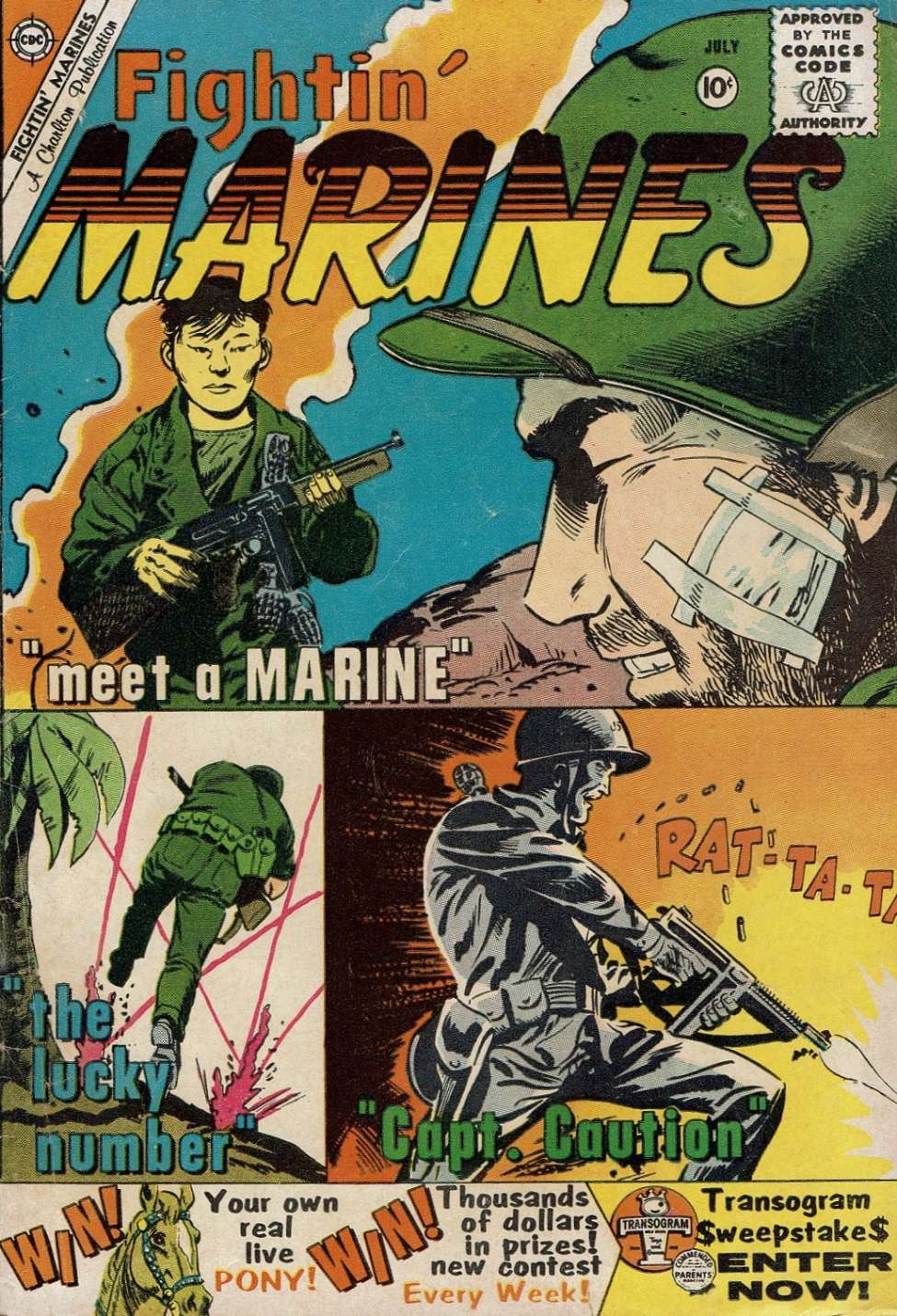 Comic Book Cover For Fightin' Marines 36