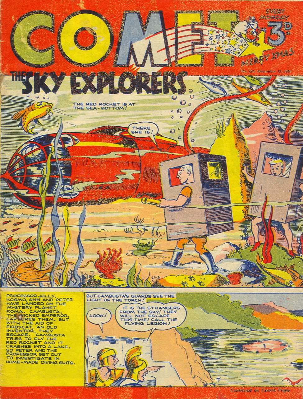 Comic Book Cover For The Comet 232