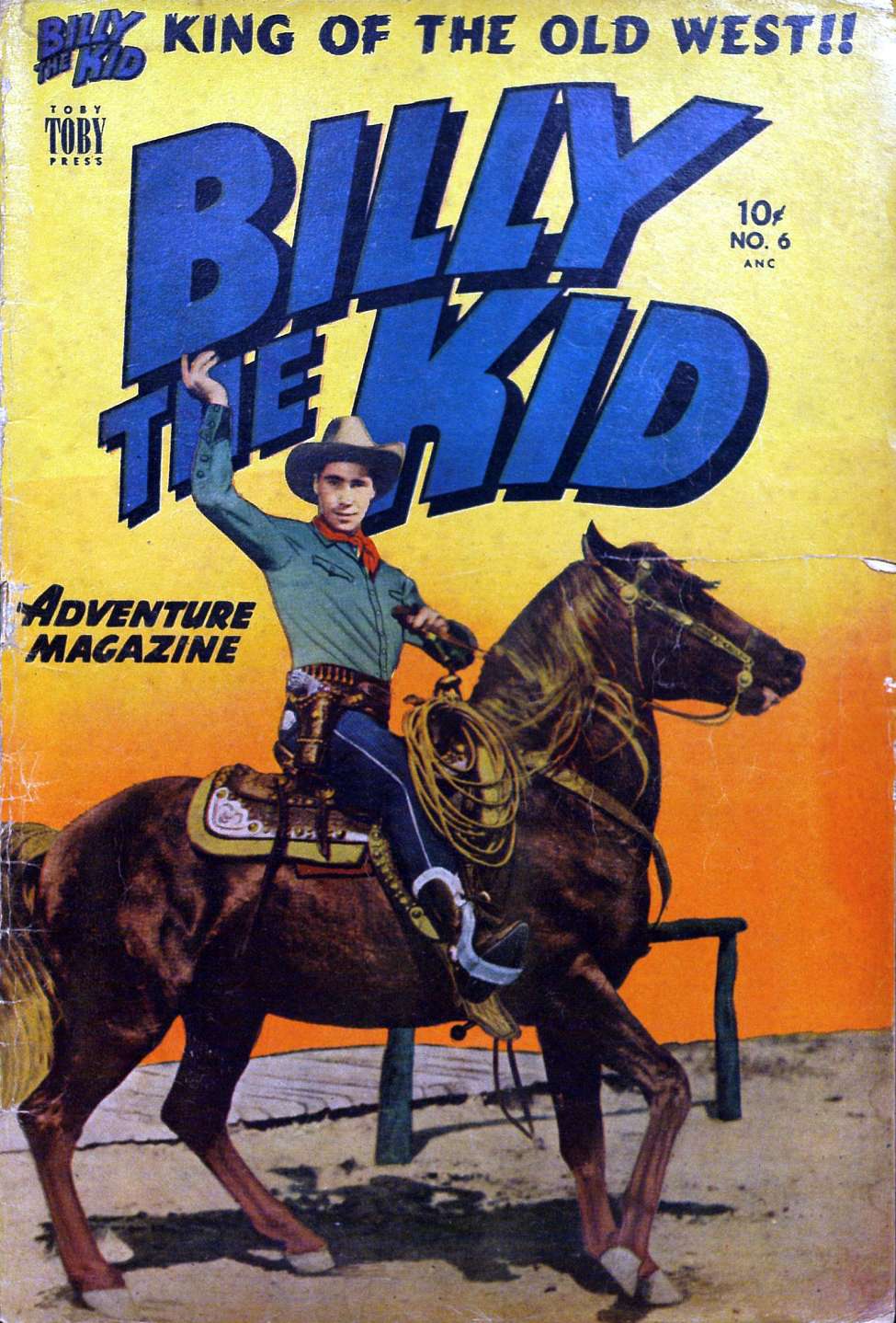 Comic Book Cover For Billy the Kid Adventure Magazine 6