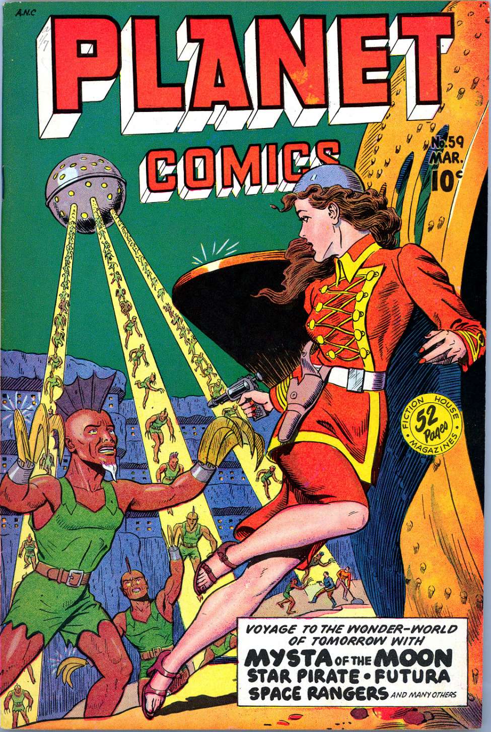 Comic Book Cover For Planet Comics 59 - Version 1