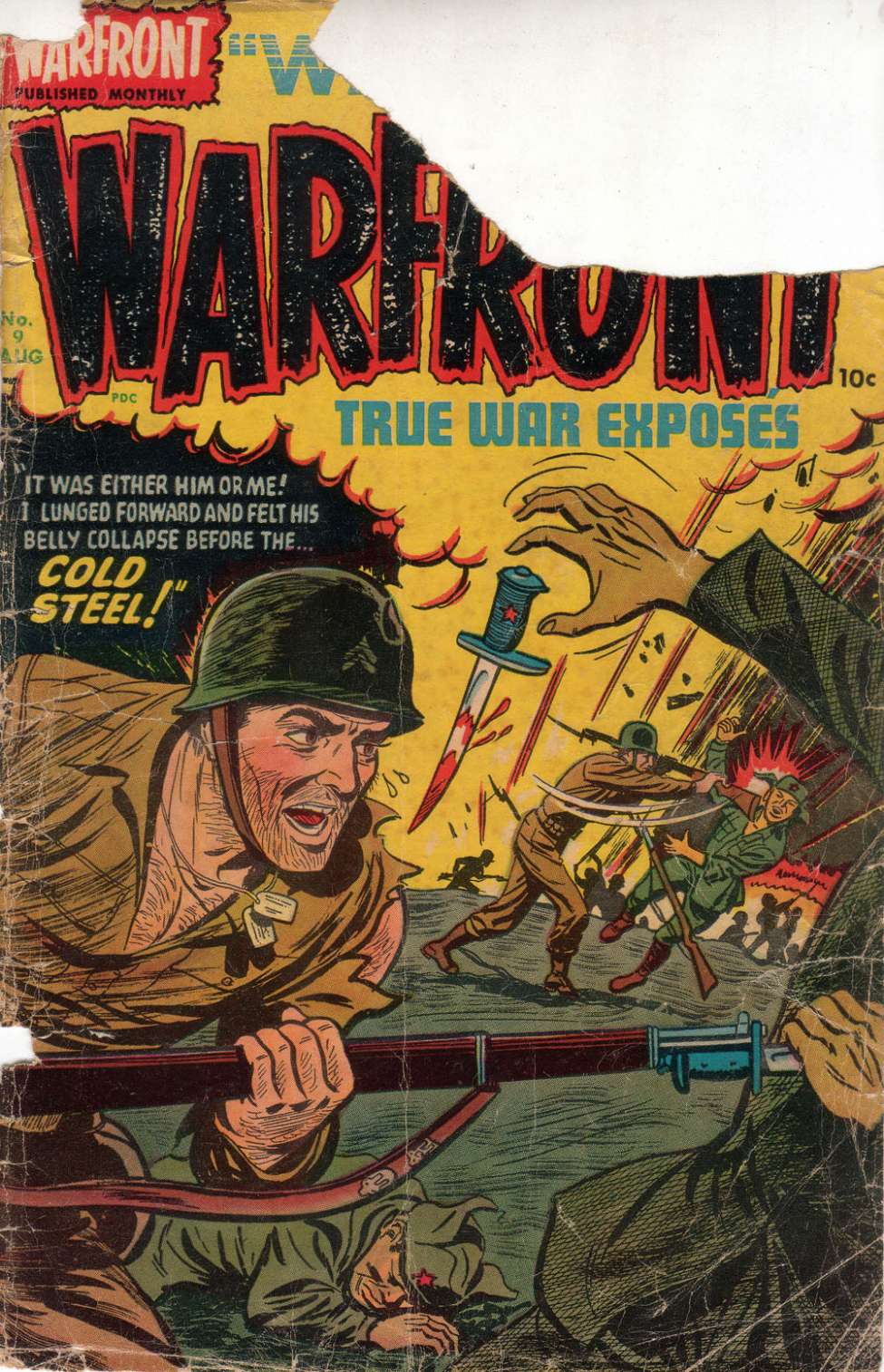 Comic Book Cover For Warfront 9