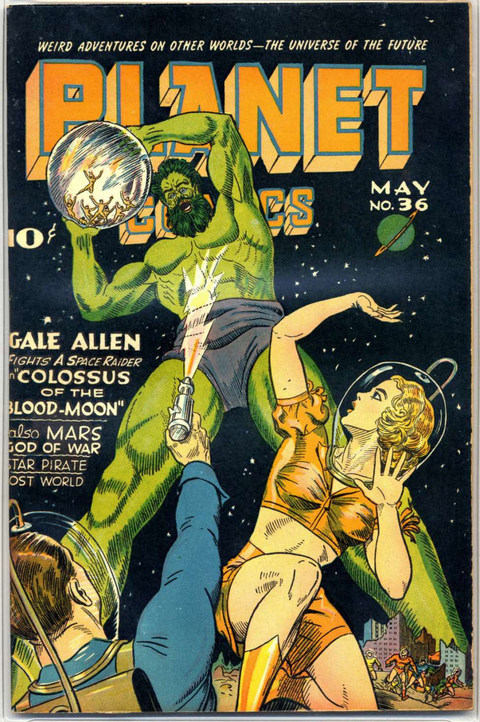 Comic Book Cover For Planet Comics 36 - Version 2