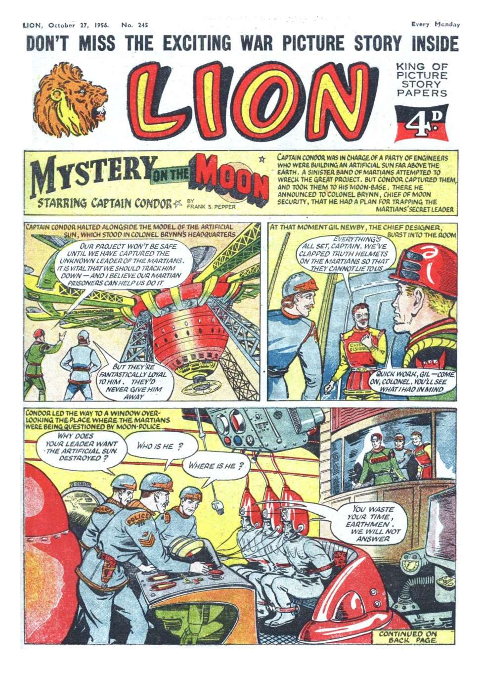 Comic Book Cover For Lion 245