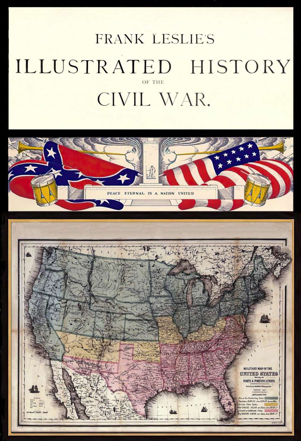 Comic Book Cover For Frank Leslie's Illustrated History of the Civil War
