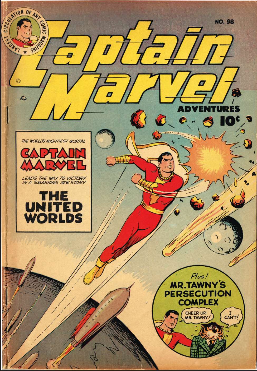 Comic Book Cover For Captain Marvel Adventures 98
