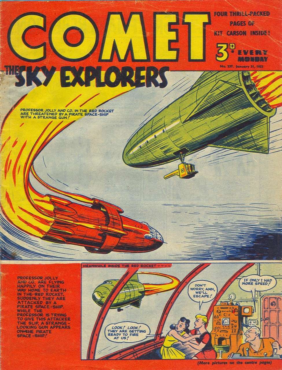 Comic Book Cover For The Comet 237