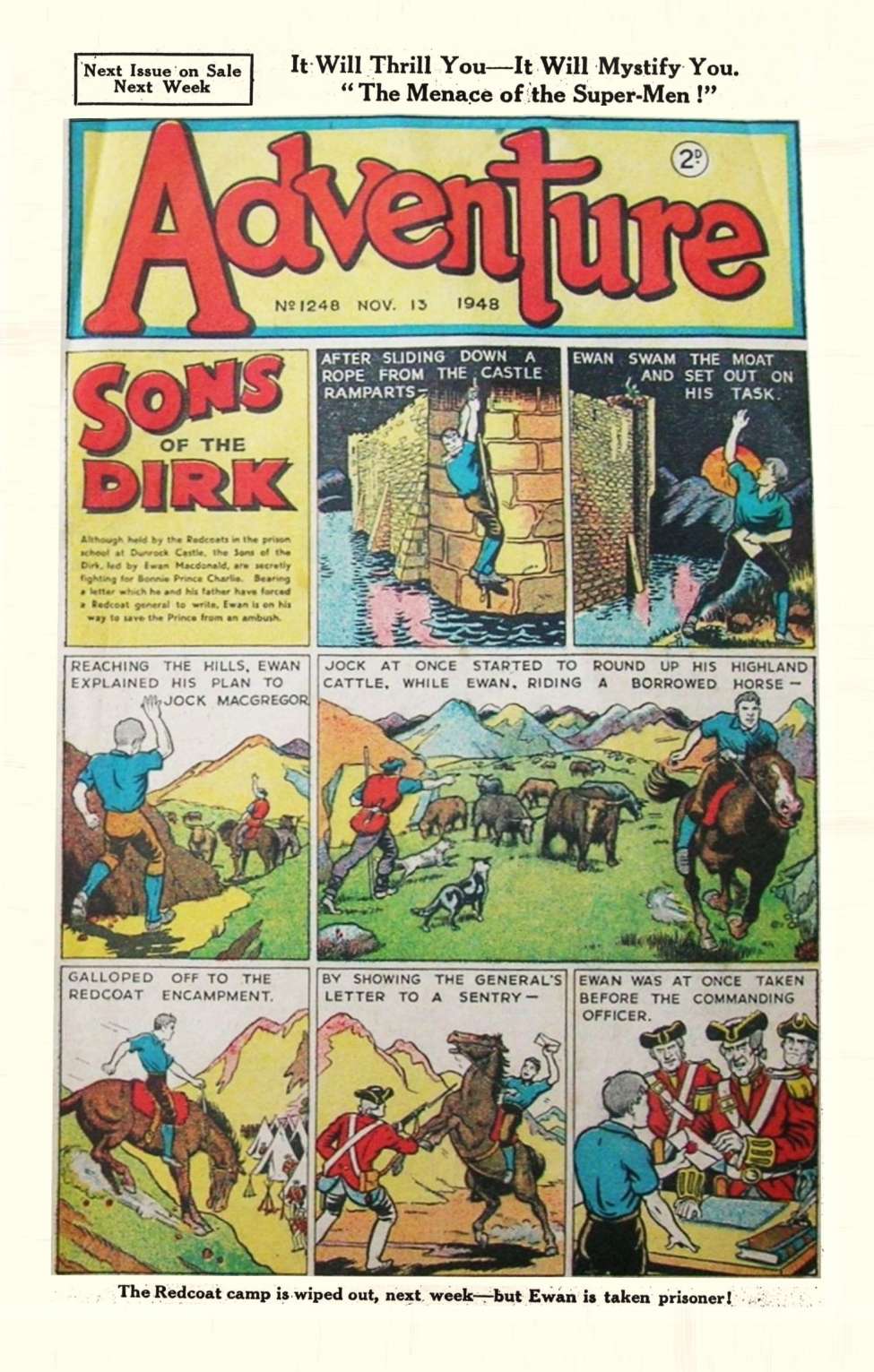 Comic Book Cover For Adventure 1248