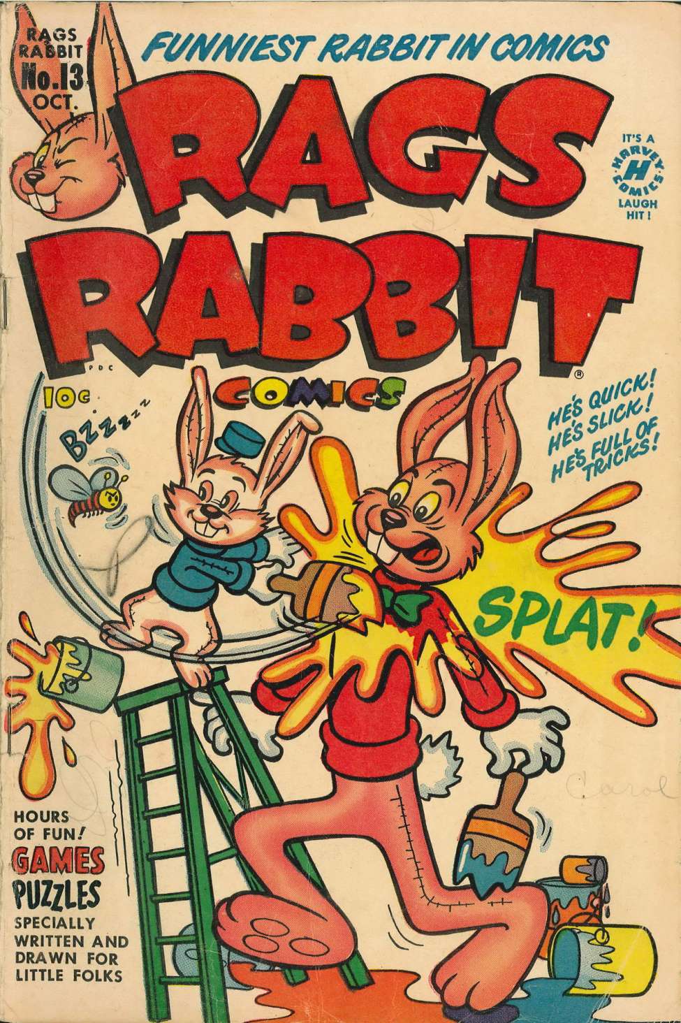 Comic Book Cover For Rags Rabbit 13