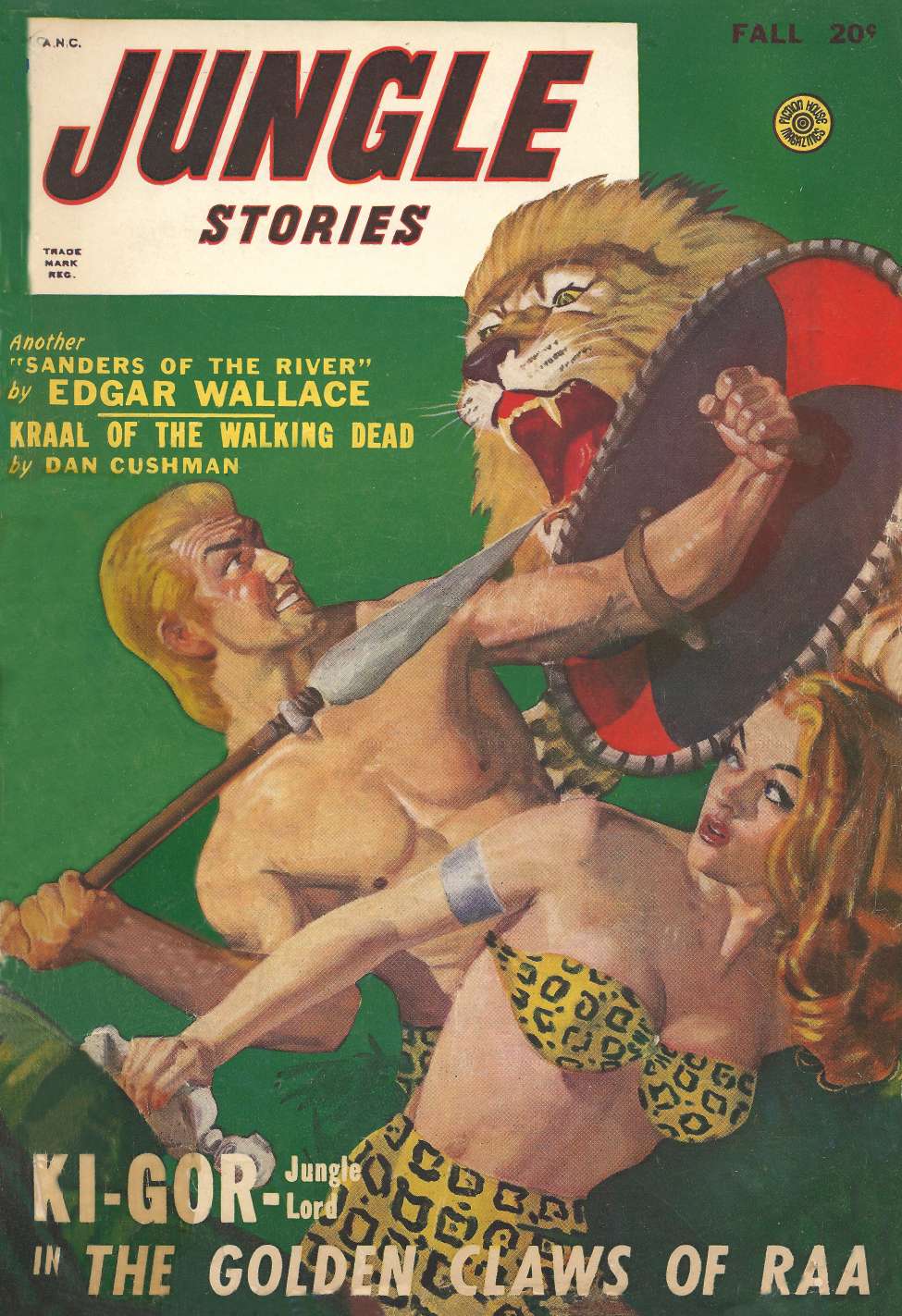 Comic Book Cover For Jungle Stories v4 4 - The Golden Claws of Raa - John Peter Drummond