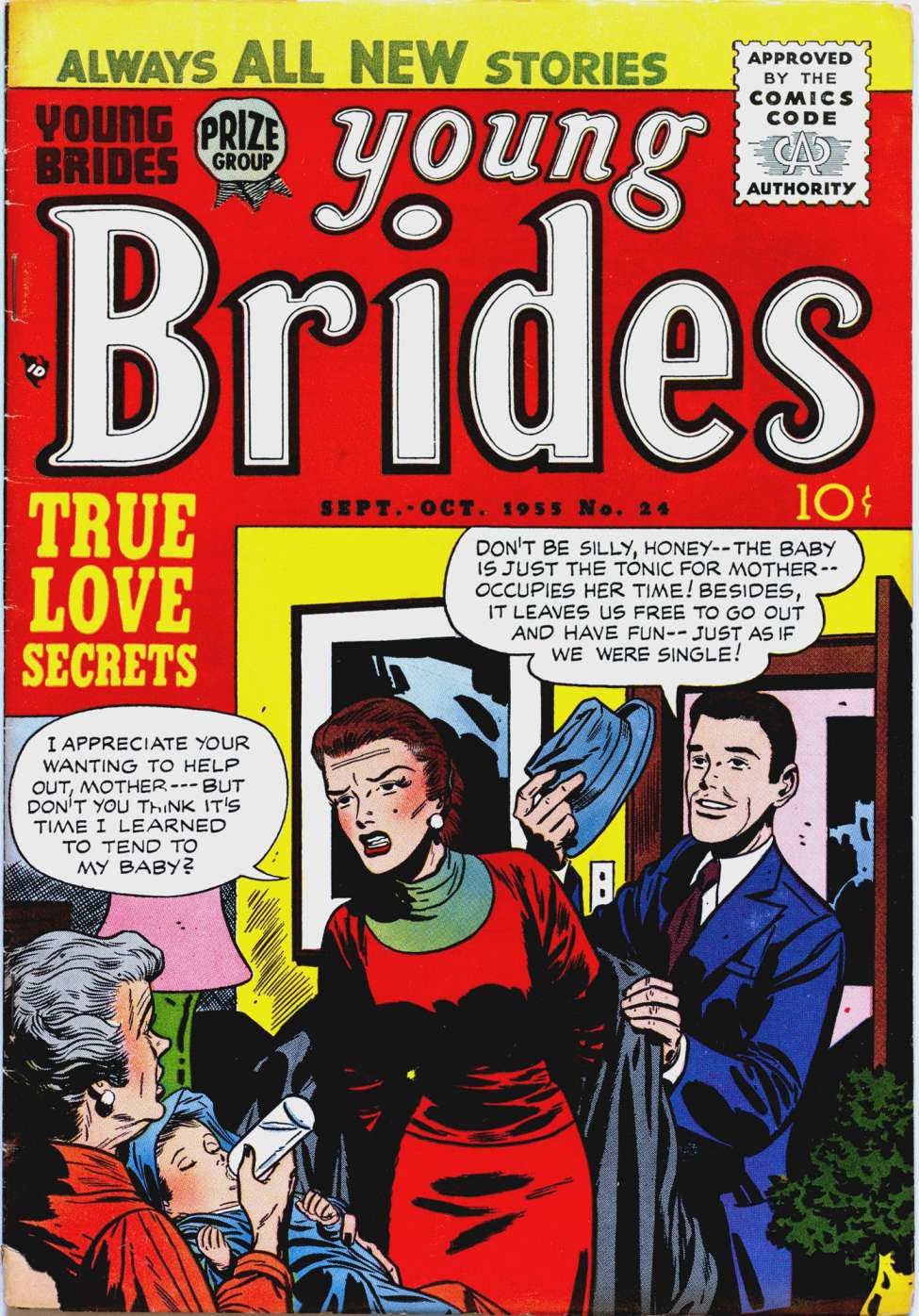 Comic Book Cover For Young Brides 24