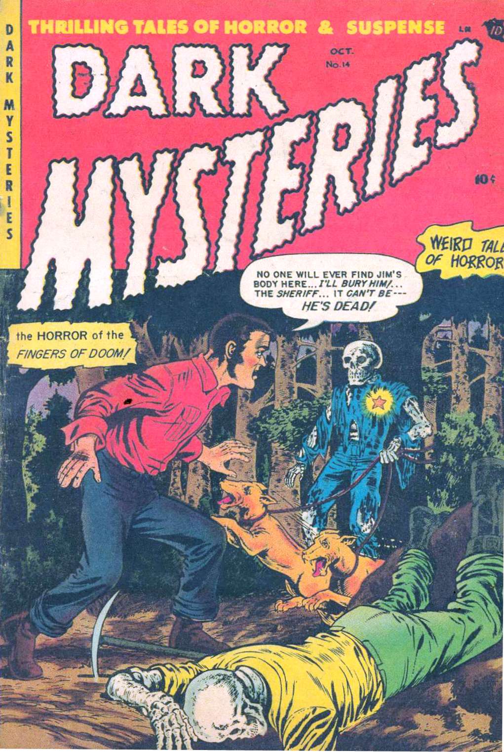 Comic Book Cover For Dark Mysteries 14