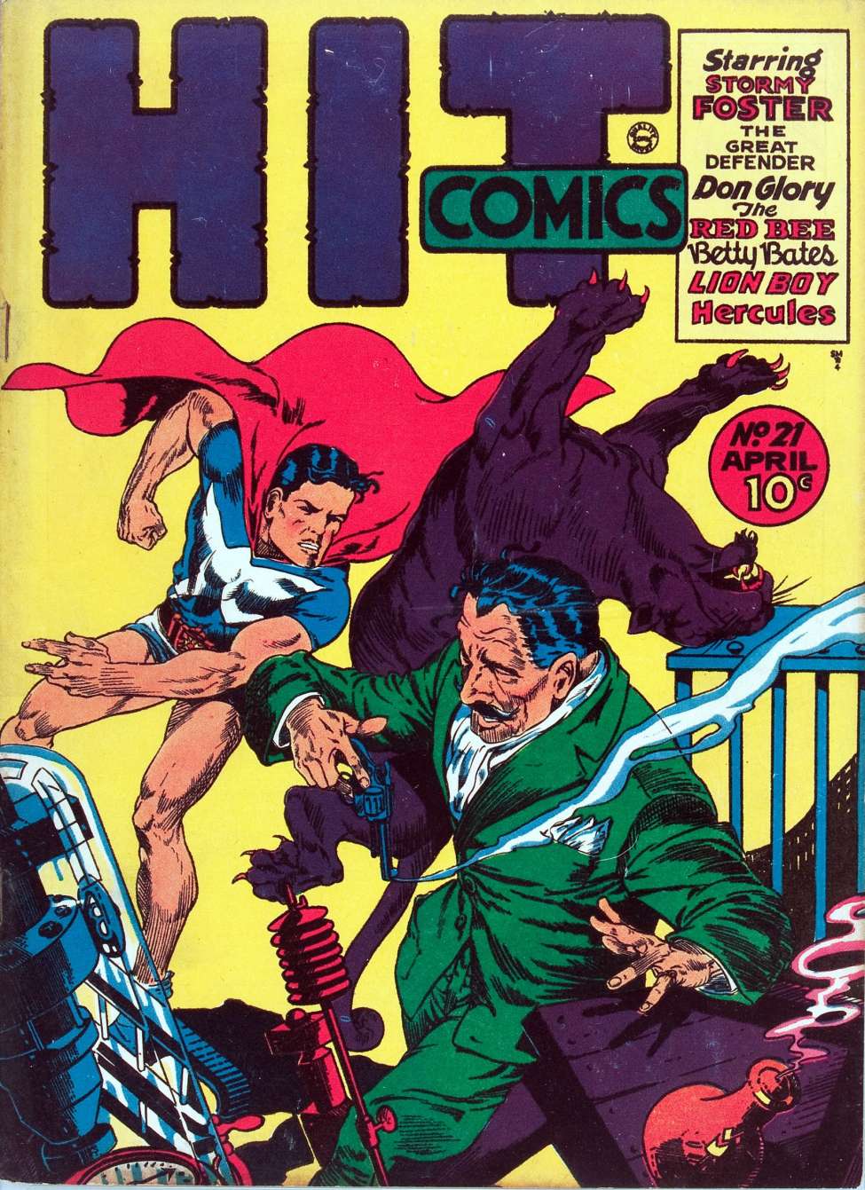 Comic Book Cover For Hit Comics 21