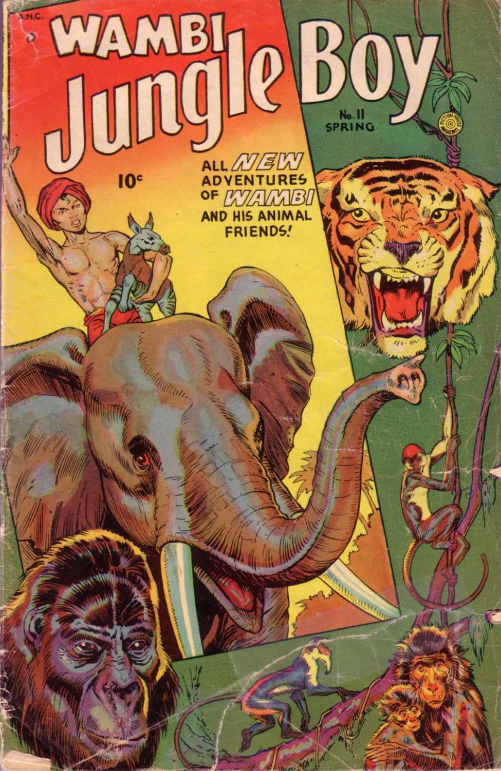 Comic Book Cover For Wambi, Jungle Boy 11