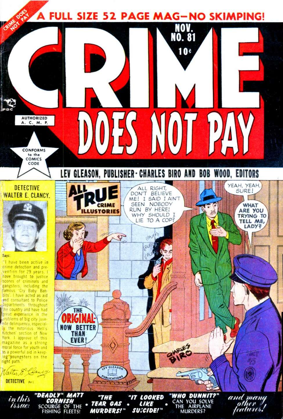 Comic Book Cover For Crime Does Not Pay 81
