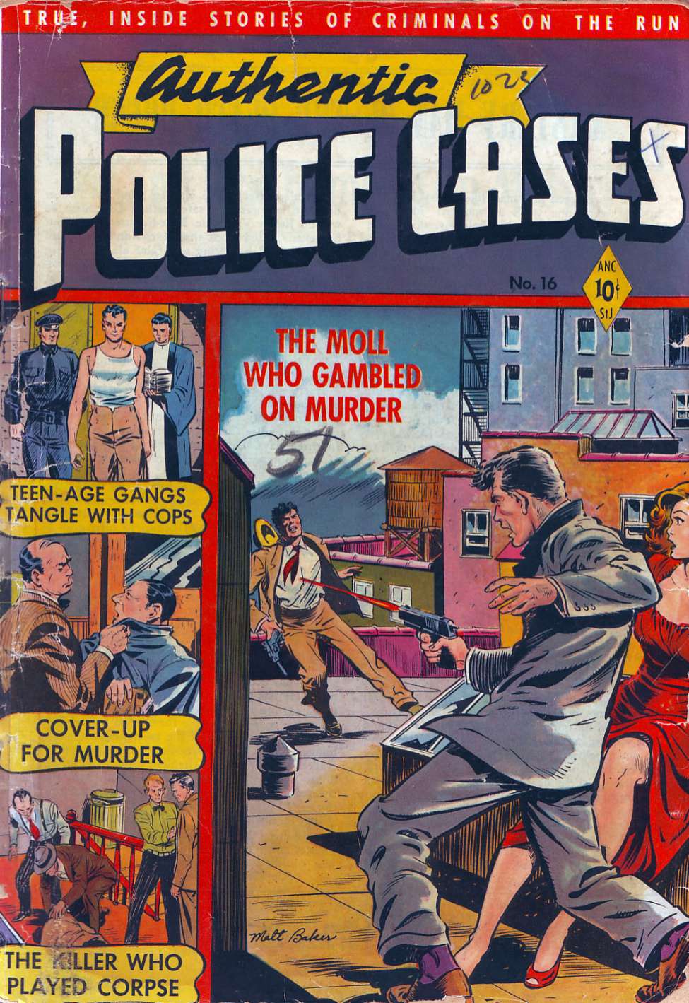 Comic Book Cover For Authentic Police Cases 16