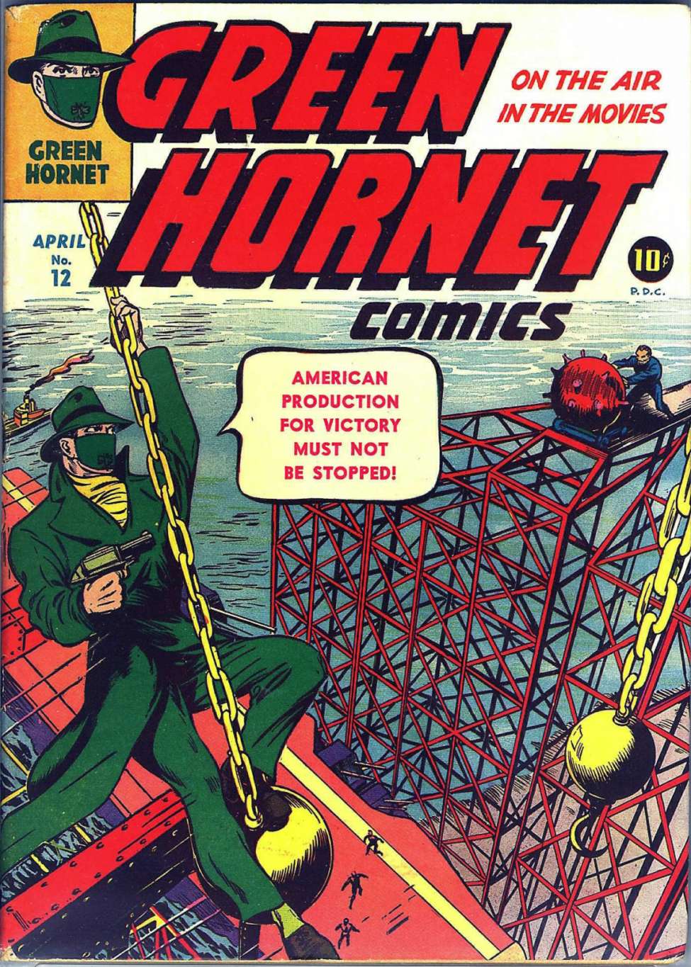 Comic Book Cover For Green Hornet Comics 12 - Version 1