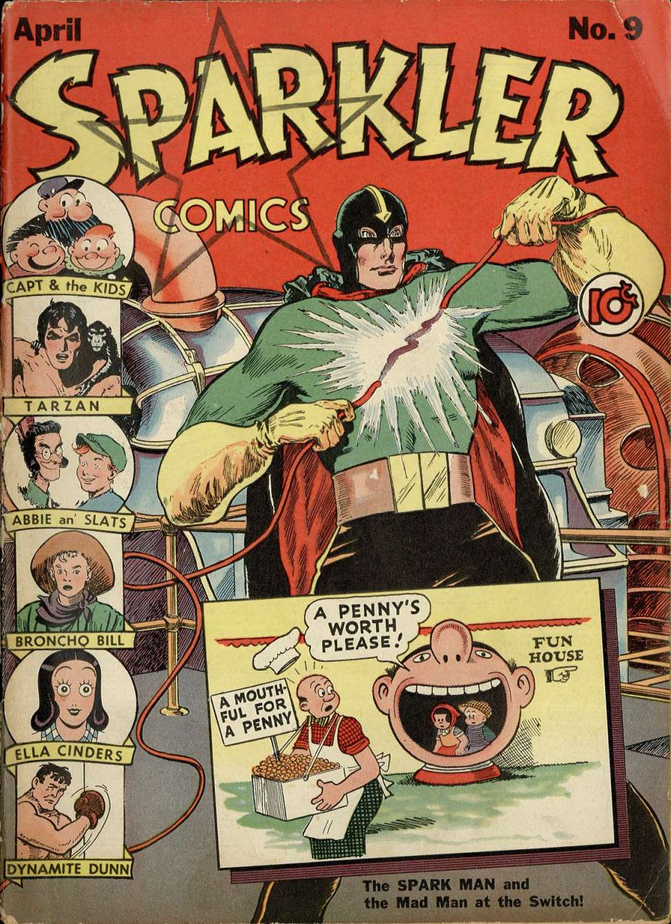 Comic Book Cover For Sparkler Comics 9