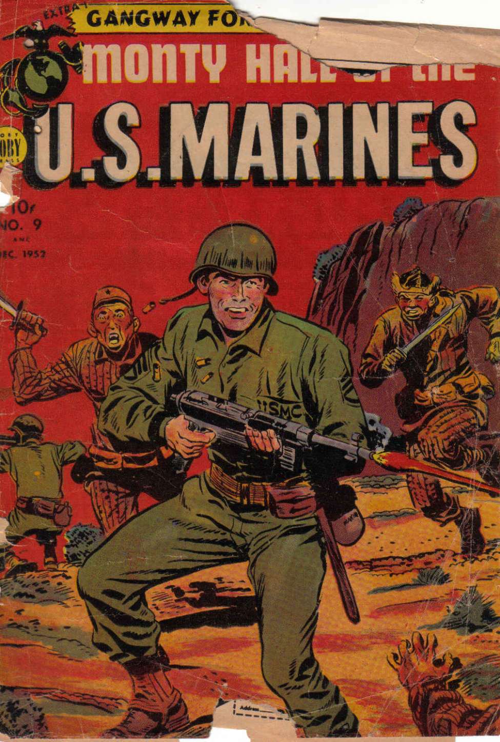 Comic Book Cover For Monty Hall of the U.S. Marines 9