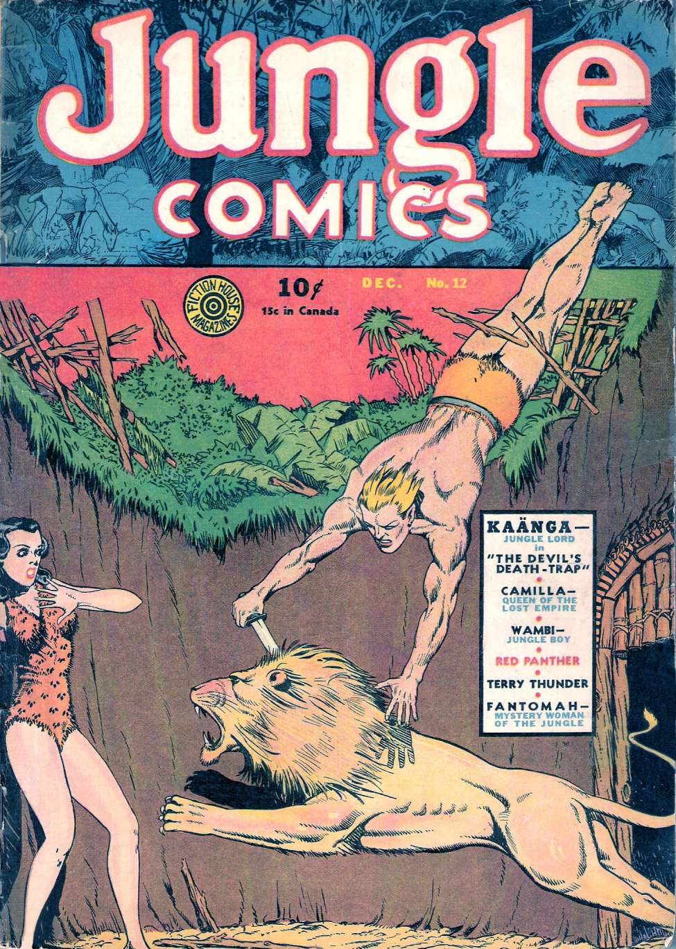 Comic Book Cover For Jungle Comics 12