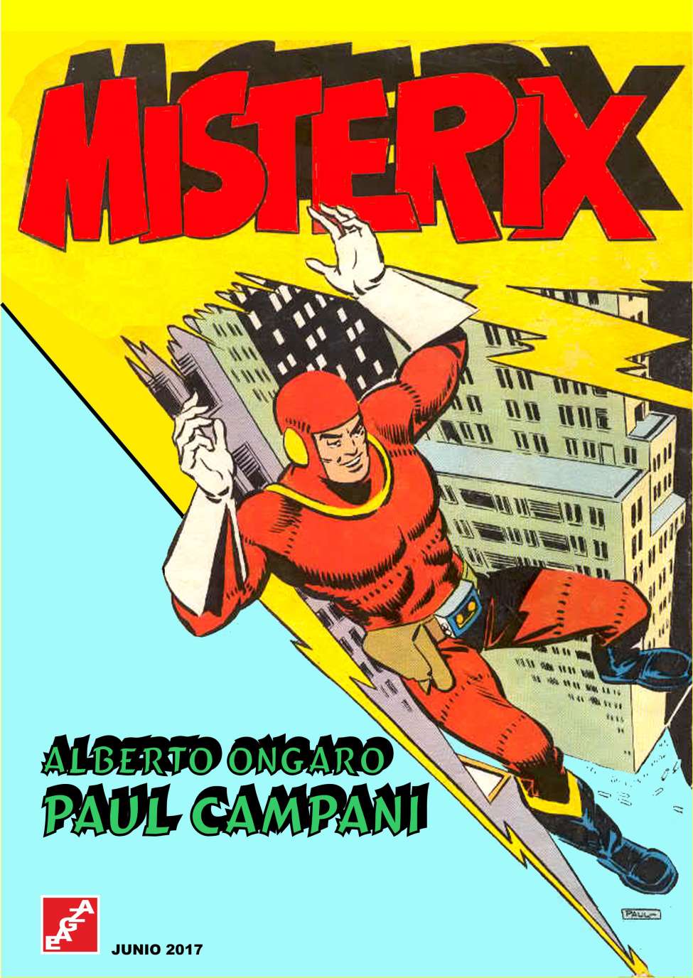 Comic Book Cover For Misterix - A. Ongaro - P. Campani - EAGZA