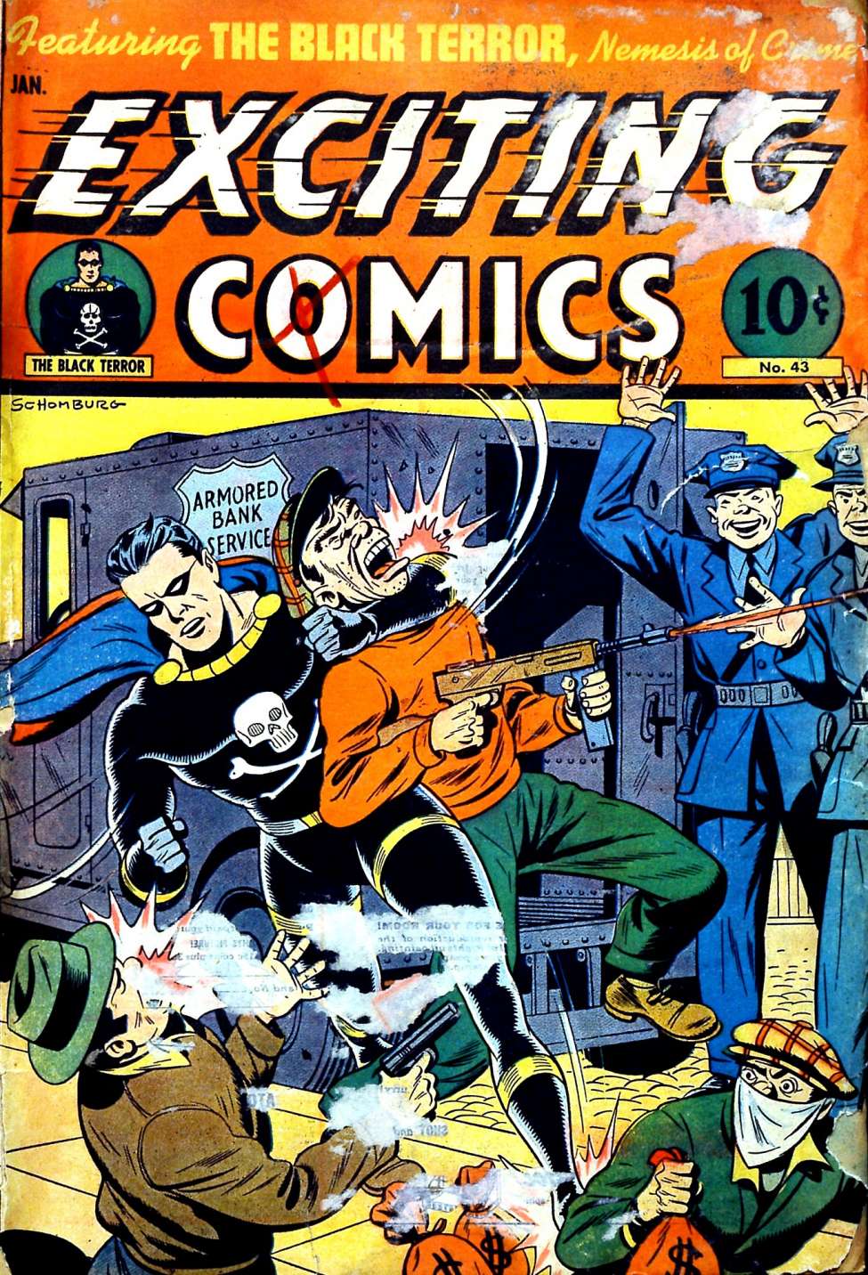 Comic Book Cover For Exciting Comics 43