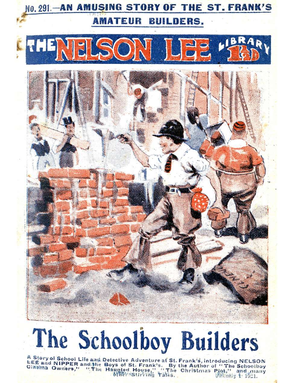 Book Cover For Nelson Lee Library s1 291 - The Schoolboy Builders