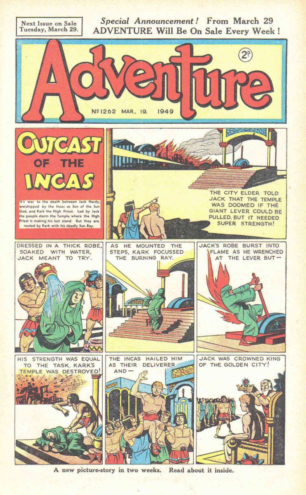 Comic Book Cover For Adventure 1262