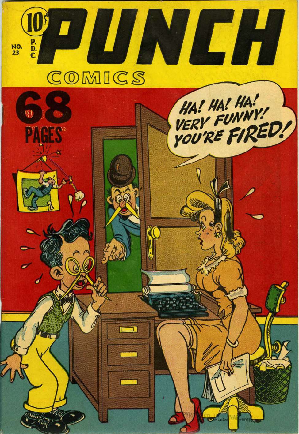 Comic Book Cover For Punch Comics 23