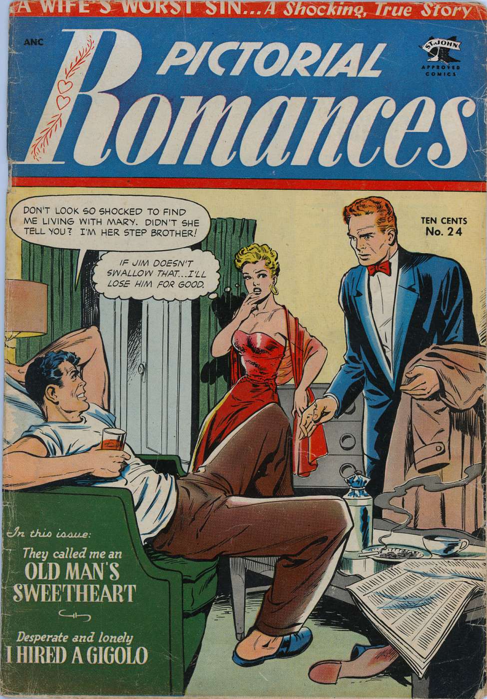 Comic Book Cover For Pictorial Romances 24