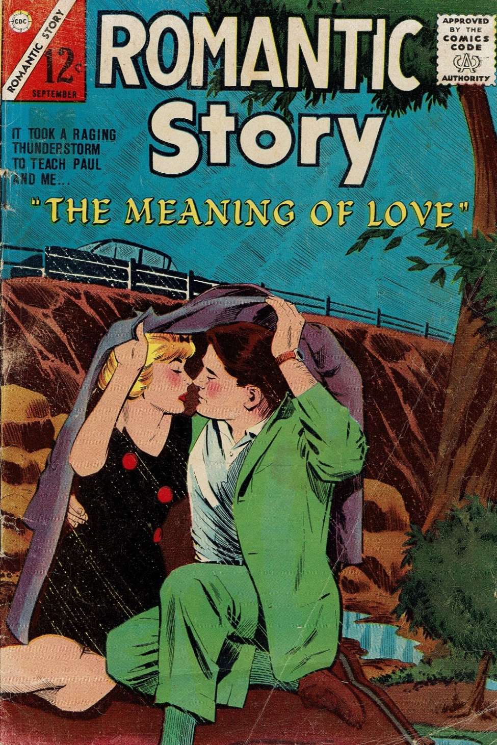 Comic Book Cover For Romantic Story 73