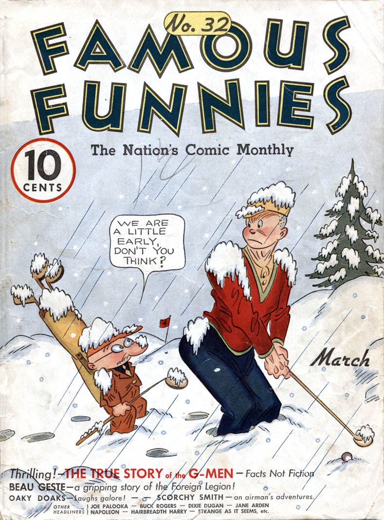 Comic Book Cover For Famous Funnies 32