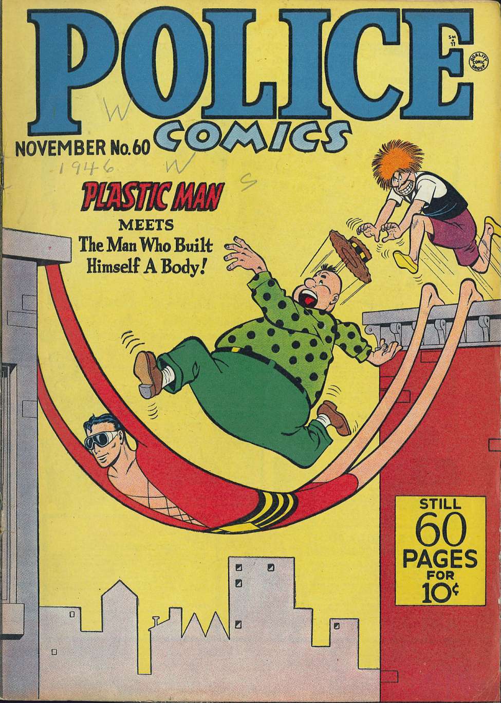 Comic Book Cover For Police Comics 60