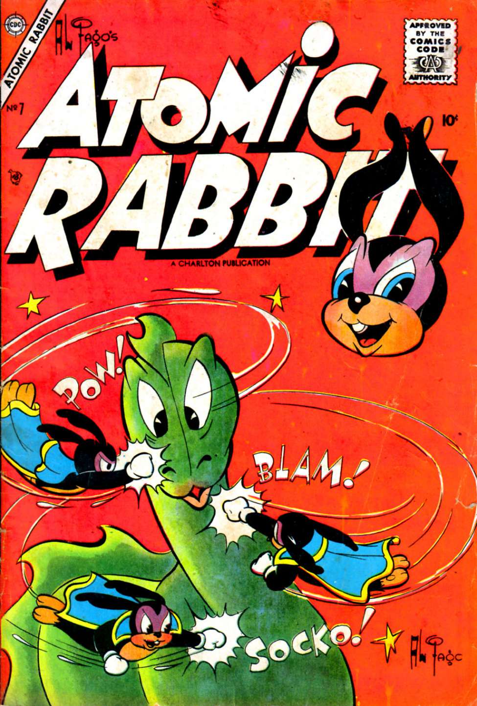 Comic Book Cover For Atomic Rabbit 7