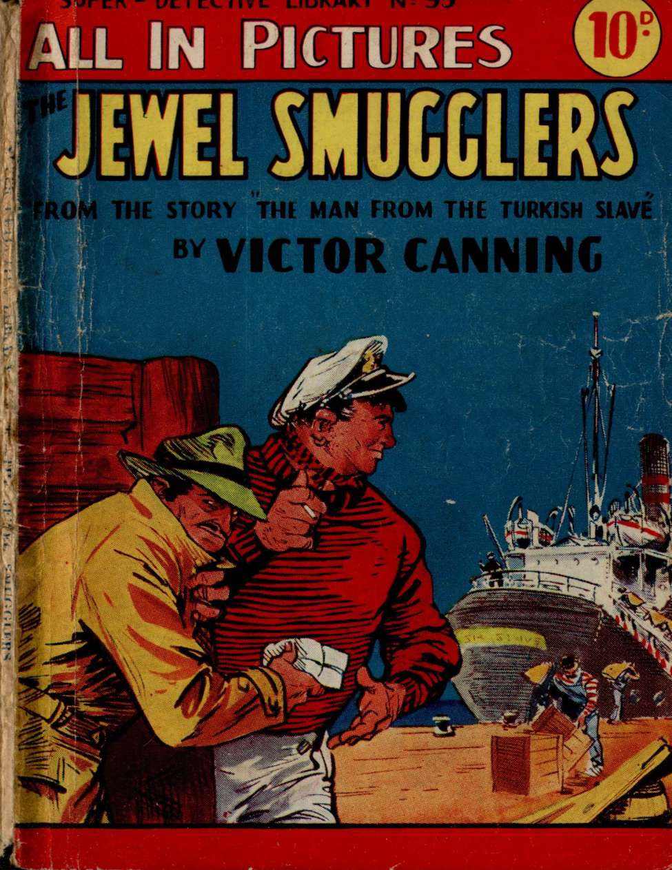 Comic Book Cover For Super Detective Library 95 - The Jewel Smugglers