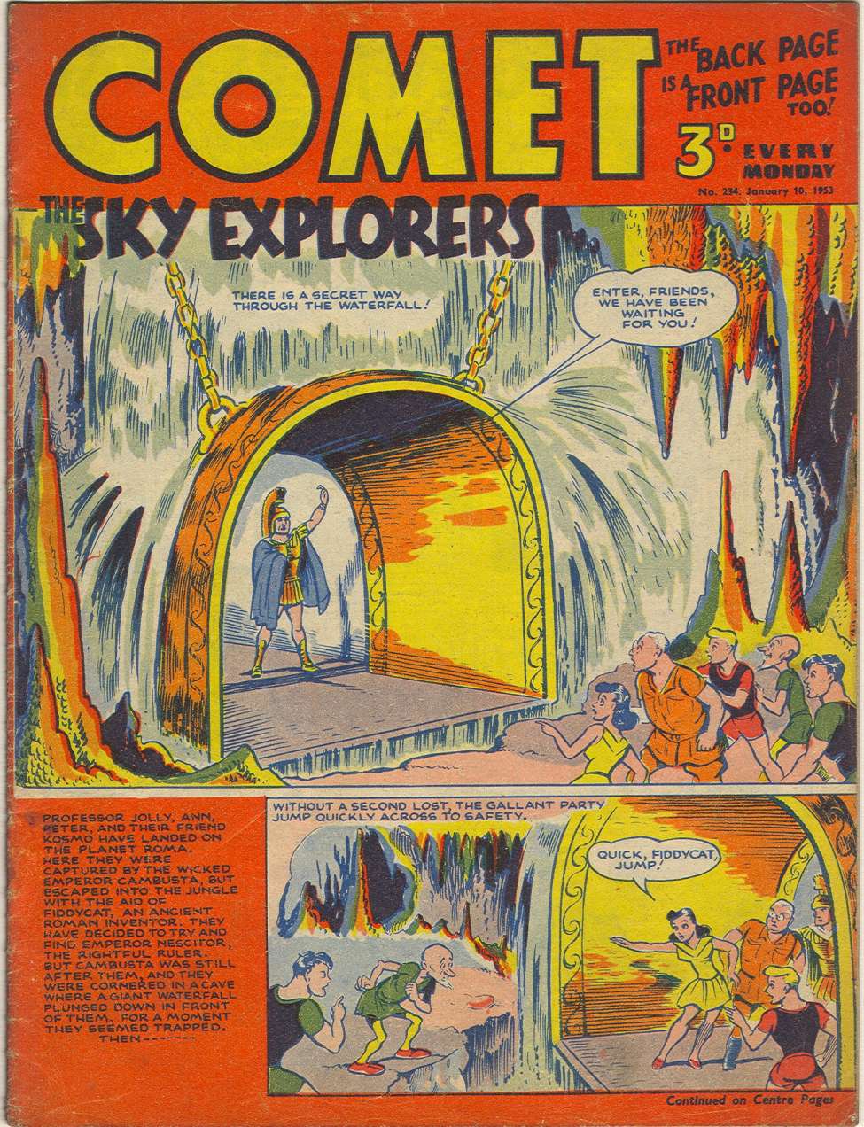 Comic Book Cover For The Comet 234