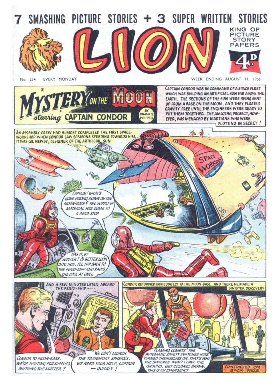 Comic Book Cover For Lion 234