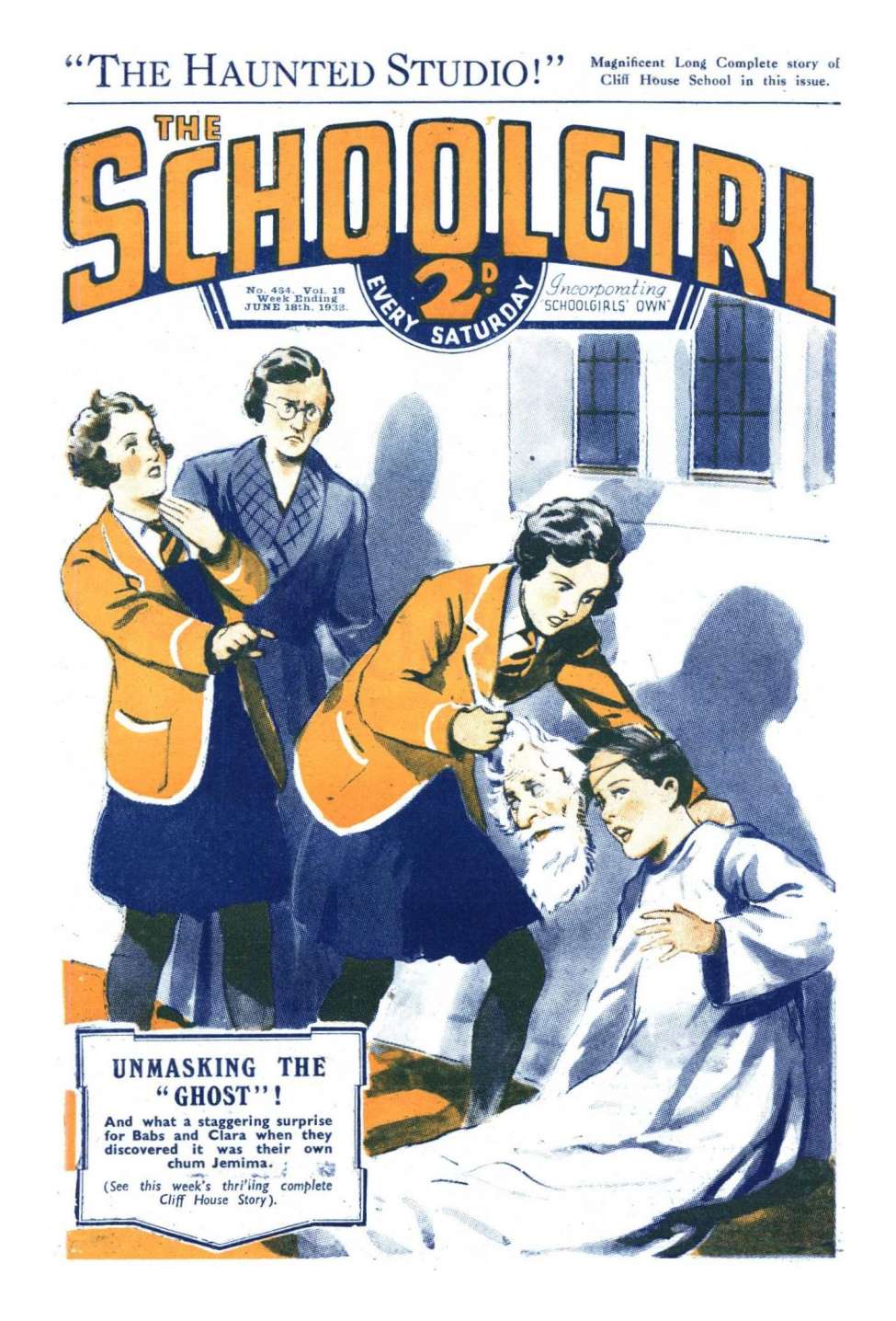 Comic Book Cover For The Schoolgirl 464