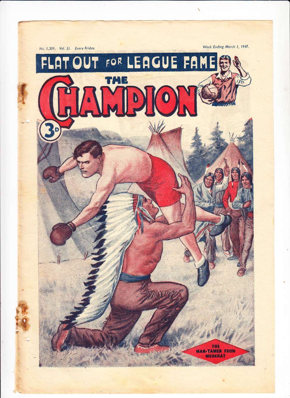 Comic Book Cover For The Champion 1309