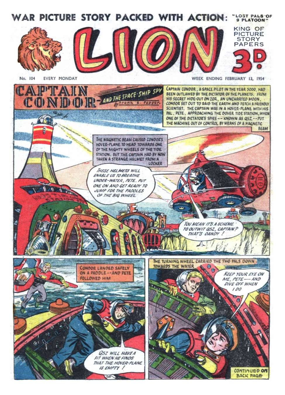 Comic Book Cover For Lion 104