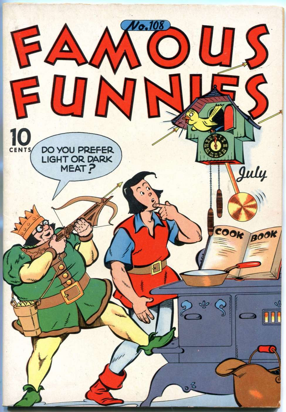 Book Cover For Famous Funnies 108