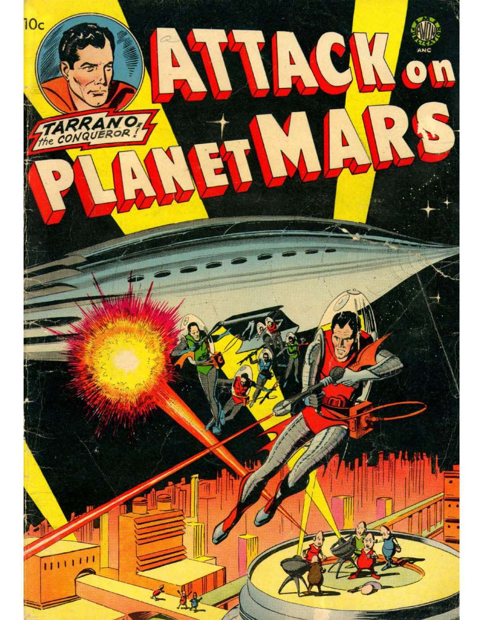 Book Cover For Attack On Planet Mars - Version 1