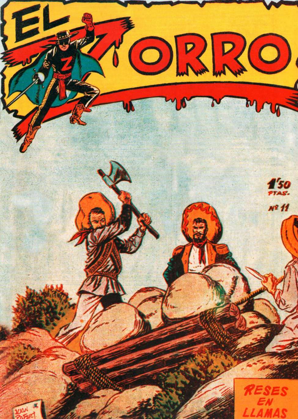 Book Cover For El Zorro 11 - Reses en Llamas
