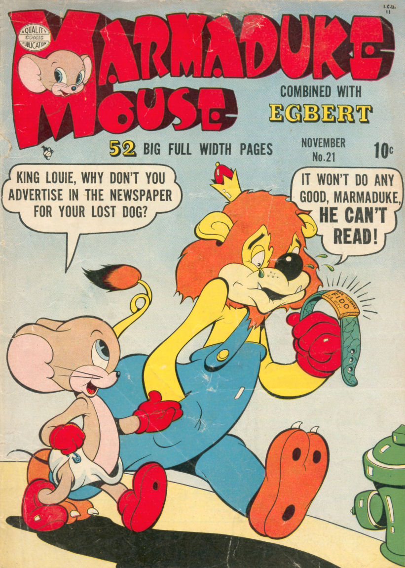 Comic Book Cover For Marmaduke Mouse 21