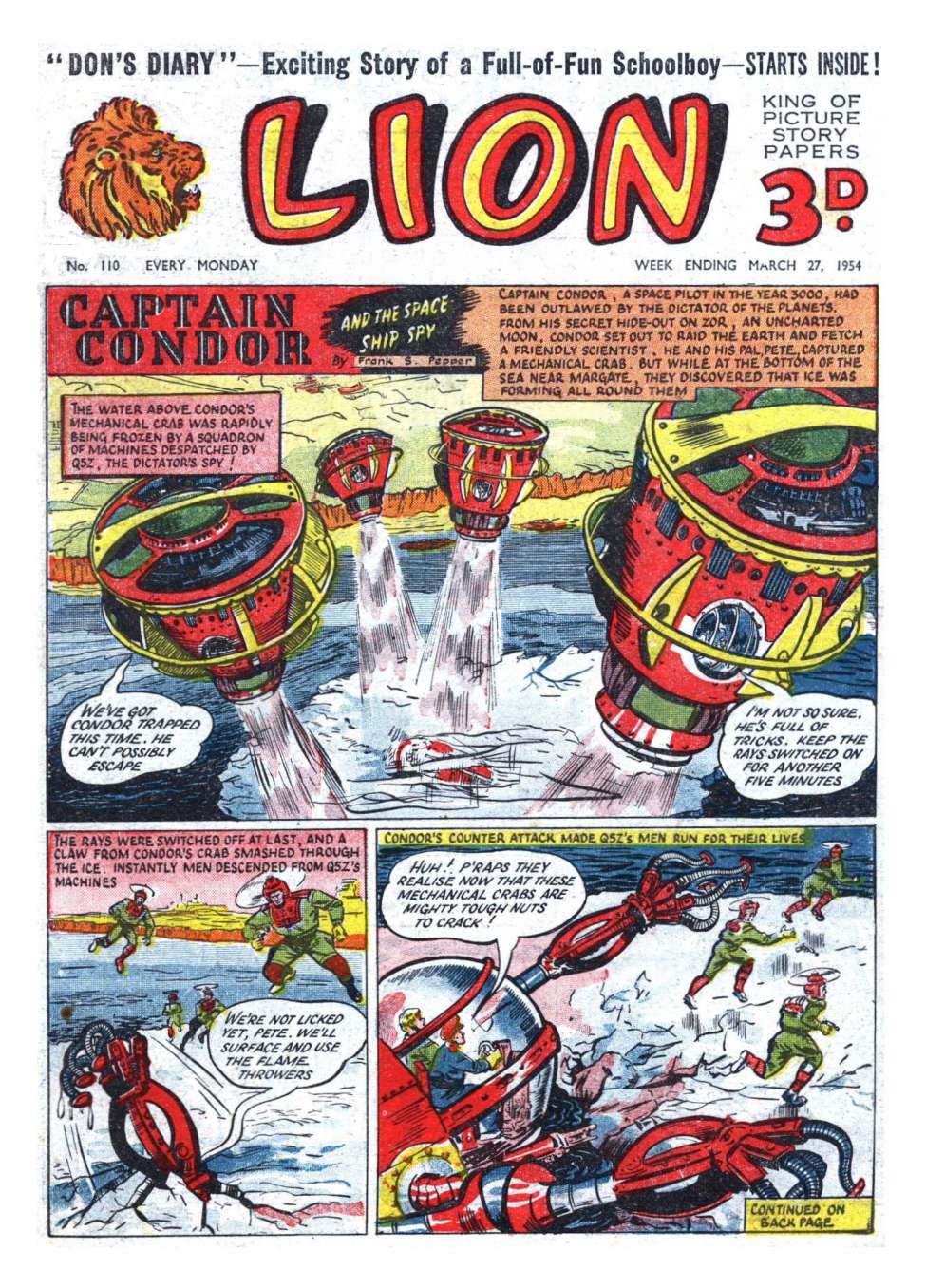 Comic Book Cover For Lion 110