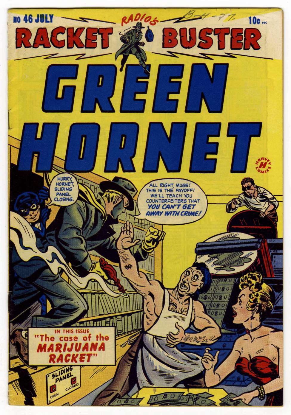 Comic Book Cover For Green Hornet, Racket Buster 46 ( orig art of 1 story) - Version 2