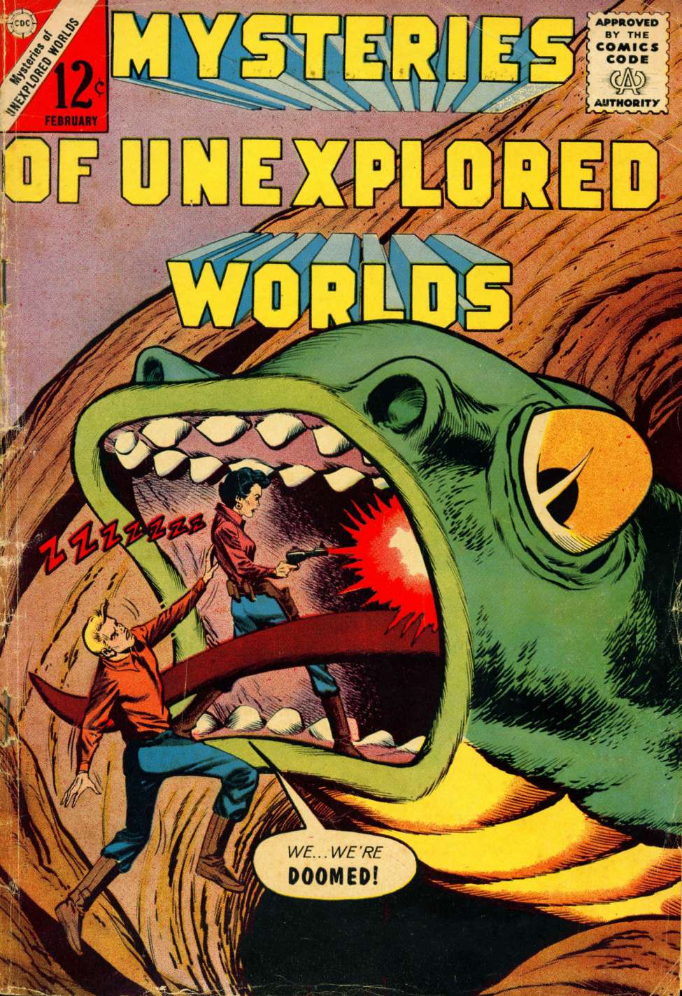 Comic Book Cover For Mysteries of Unexplored Worlds 34